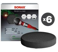 Conf. 6 pz Tampone in spugna soft per lucidatrice rotativa Ø 160 mm