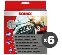 Conf. 6 Pz X 3 Panni In Microfibra Soft Touch
