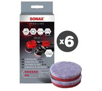 Conf. 6 x 2 pz Tampone ibrido in lana per lucidatrici Ø 80 mm