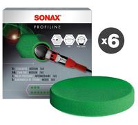 Conf. 6 x 2 pz Tamponi in feltro per polish vetro per lucidatrice rotativa Ø 127