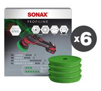 Conf. 6 x 4 pz Tampone in spugna media per lucidatrici Ø 75 mm