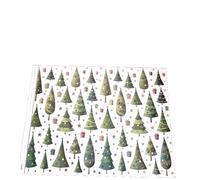 Conf. da 50 Biglietti auguri natale Kartos serie Trees&Stars Oro