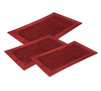 Conf. Giuliana - Tris Tappeto Camera da Letto scendiletto 3 tappeti Passione Bordeaux