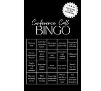 Conference Call Bingo: 6x9 Lined Journal with Office Bingo, Demotivational Humor and Productivity Hacks to Look Busy - Funny Work Gag Gift for Coworkers, Employees, and Boss