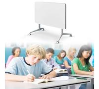 conference table,white office folding Flip Top Mobile Training Desk 47.2" D x 23.6" W x 29.5" H The rounded Desk with wheels is convenient and fast, suitable for office, Meeting Tables(1Pcs)