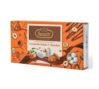 Confetti BURATTI Tenerezze CARAMELLO SALATO e GIANDUIA - BIANCO - 1 KG 1EYN