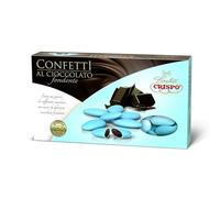 Confetti CELESTE al cioccolato fondente - confetti AZZURRO CRISPO confezione 1kg