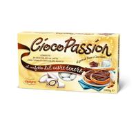 Confetti CIOCOPASSION Gusto PANE e CIOCCOLATO - Confezione da 1 kg - Confetti di cioccolato al latte con cuore di cioccolato bianco al gusto di Pane e Cioccolato