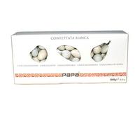 Confetti Confettata Bianca 5 gusti Papa Dolceamaro kg 1 (190 confetti) - Un Mix di dragees confettati alle Creme - Certificati Senza Glutine - Solo aromi e coloranti naturali
