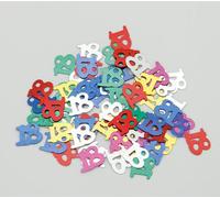 Confetti - Coriandoli da tavola sagomati 18 Anni Multicolor - Coriandolini per decorarioni addobbo tavola per feste di compleanno -15gr