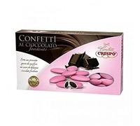 CONFETTI CRISPO 1 KG CIOCCOLATO FONDENTE ROSA NASCITA BATTESIMO BOMBONBONIERE
