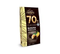 Confetti Crispo 70% Cacao Banana Essiccata Ricoperta di Finissimo Cioccolato Extra Fondente 130g