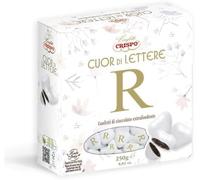 Confetti CRISPO a forma di cuore CUOR DI LETTERE 250 grammi - LETTERA R