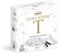 Confetti CRISPO a forma di cuore CUOR DI LETTERE 250 grammi - LETTERA T