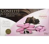 CONFETTI Crispo FONDENTI Rosa Matrimonio Battesimo Comunione Nascita Cioccolato