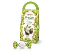 Confetti Crispo Praline di Cioccolato al Latte Ripiene di Crema al Gusto Pistacchio in Elegante Confezione Regalo 200g
