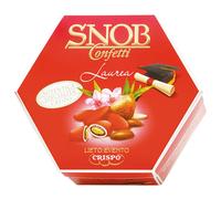 Confetti Crispo Snob Lieto Evento Laurea Rosso 500 gr Con Mandorla