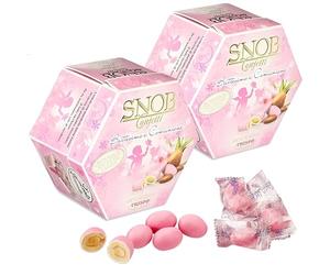 Confetti Crispo Snob Rosa Lieto Evento 2 x 500g, Confezionati Singolarmente per Battesimo e Comunione con Mandorla e Cioccolato Bianco, Made in Italy per Bomboniera Confettata Formato Convenienza