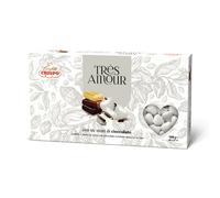 Confetti Crispo Très Amour a Forma di Cuore Tre Cioccolati Bianchi - Confezione