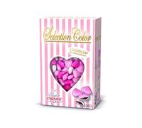 CONFETTI CUORICINI ROSA SFUMATI CRISPO CONFEZIONE DA 500 GR. BOMBONIERE CUORI MIGNON - 4493