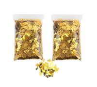 Confetti Dollar Paillettes Tavolo Metallic Foil Confetti 2pcs 60g Dollaro Segno Paillettes a forma di cartello Tavolo di segni disperde le decorazioni per feste di nozze (Signe in dollari dorati)