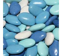 Confetti Doppio Cioccolato Sfumati Celeste Papa Dolceamaro g 500 (95 confetti) - Solo aromi e coloranti naturali - Certificati Kosher e Senza Glutine