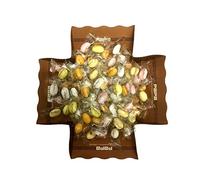 Confetti Macedonia 5 Gusti Incartati Singolarmente - con vera frutta, solo coloranti naturali, senza glutine - Vassoio da g 500 (95 confetti) - Certificati Kosher