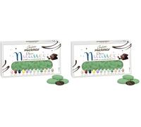 Confetti Maxtris Choco Nuance Colore Verde Smerlado Fondente, Cioccolato (Confezione da 2)