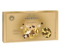 Confetti Maxtris Ciocomandorla Classico Oro, Cioccolato Bianco e Fondente con Mandorle Tostate, Gluten Free, Forma Ovale, Rivestimento Lucido Oro, 500 g