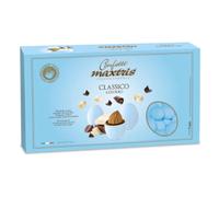 Confetti Maxtris Classico Mandorla Tostata Ricoperta Colore Celeste Scatola 1 kg