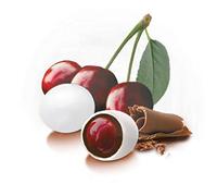 Confetti Papa AMARENA CHERRY ricoperta di Cioccolato Fondente | Colore BIANCO | Confetti con vera frutta, senza glutine e adatti alla dieta vegetariana | Certificati Kosher | Confezione da 500 g