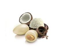 Confetti Papa - Cioccolato e Mandorla g 500 | Gusto Cocco | Colore Bianco (95 pz