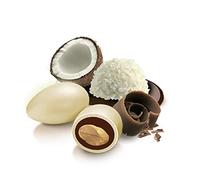 Confetti Papa | Confetti Cioccolato e Mandorla GRAN CRU COCCO | Colore BIANCO | Confetti con vera frutta, senza glutine e adatti alla dieta vegetariana | Certificati Kosher | Confezione da 500 g