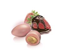 Confetti Papa | Confetti Cioccolato e Mandorla gusto FRAGOLA | Colore ROSA | Confetti con vera frutta, senza glutine e adatti alla dieta vegetariana | Certificati Kosher | Confezione da 500 g