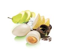 Confetti Papa | Confetti Cioccolato e Mandorla gusto RICOTTA e PERA | Colore BIANCO | Confetti con vera frutta, senza glutine e adatti alla dieta vegetariana | Certificati Kosher | Confezione da 500 g