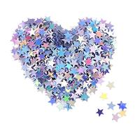 Confetti Stelle Glitter Coriandoli Stelline Olografico Confetti per Decorazione di Natale, Articoli per Feste di Nozze e Nail Art, Multicolori, 1/4 Pollice