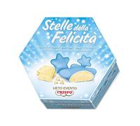 Confetti Stelline di Cioccolato Bianco incartate singolarmente 500g - Lieto Evento Stelle della Felicità (Celeste)