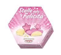 Confetti Stelline di Cioccolato Bianco incartate singolarmente 500g - Lieto Evento Stelle della Felicità (Rosa)