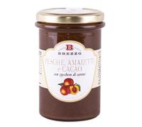 Confettura Brezzo Crema di Pesche Amaretti e Cacao Vasetto da 350 g