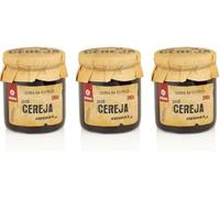 Confettura di Ciliegie - Confezione da 3 vasetti da 280 g - Ciliegie dolci e succose - Ideale per dessert e colazioni - Senza additivi artificiali - Prodotto gourmet di origine portoghese