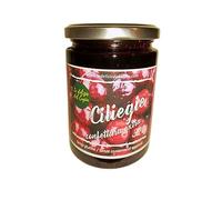 Confettura di ciliegie senza glutine 320 g - 70% di Frutta, Ciliegie italiane - Con Frutta di Alta qualità, Vegan - Da spalmare su Toast
