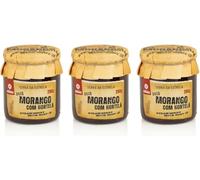 Confettura di Fragole e Menta Piperita - Confezione da 3 Vasetti da 280 g - Gusto Dolce e Fresco - Ideale per Dessert e Colazioni - Senza Coloranti né Conservanti - Prodotto Gourmet di Origine Portogh