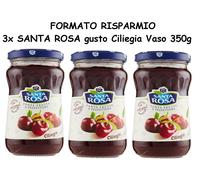CONFETTURA EXTRA DI CILIEGIE SANTA ROSA MARMELLATA PEZZETTONI FRUTTA Box 3x 350g