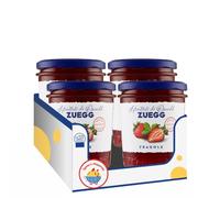 Confettura Extra di Fragole 320 g - Marmellata alla Frutta Dolce e Naturale Ideale per Colazione e Dolci - Variazioni 4/6/8/10 Pezzi (4 pezzi)