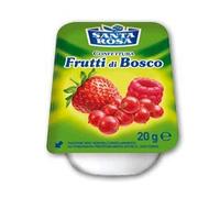 Confettura monodose per Hotel Santa Rosa in vaschetta da 20 grammi - Box da 100 Vaschette (Frutti di Bosco)
