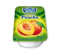 Confettura monodose per Hotel Santa Rosa in vaschetta da 20 grammi - Box da 100 Vaschette (Pesca)
