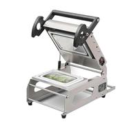Confezionatrice per alimenti, termosaldatrice manuale in acciaio inox, per scatole da asporto, ideale per verdure e contenitori per alimenti