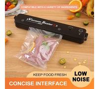 Confezionatrice sottovuoto 220V/110V con sacchetti sottovuoto gratuiti da 10 pezzi sigillatrice sottovuoto per alimenti neri per uso domestico black