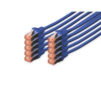 Digitus Cavo patch Cat 6 S/FTP RJ-45, schermato LSZH Rame AWG 27/7 2 m Blu - 10 pezzi