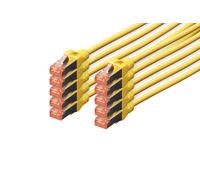 Confezione 10 Cavi Cat 6 Schermati S/Ftp Mt 3 Colore Giallo Digitus